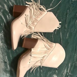 White western fringe boots